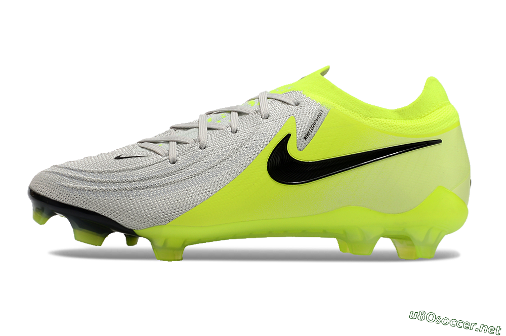 Men's Nike Phantom GX Elite FG Football Boots - Grey/Yellow/Black 0