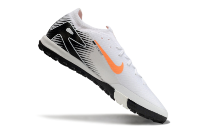 Men's Nike Air Zoom Mercurial Vapor 16 Elite TF Football Shoes - White/Orange/Black