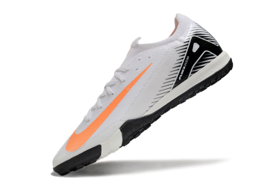 Men's Nike Air Zoom Mercurial Vapor 16 Elite TF Football Shoes - White/Orange/Black