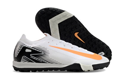 Men's Nike Air Zoom Mercurial Vapor 16 Elite TF Football Shoes - White/Orange/Black