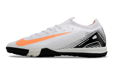 Men's Nike Air Zoom Mercurial Vapor 16 Elite TF Football Shoes - White/Orange/Black