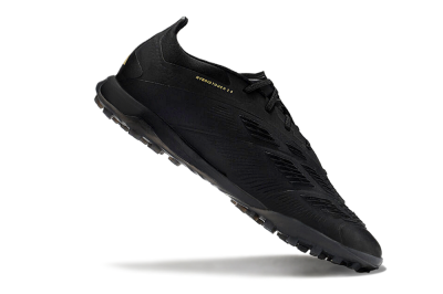 Men's Adidas Predator 24 Elite TF Football Shoes - Black/Silver/Yellow