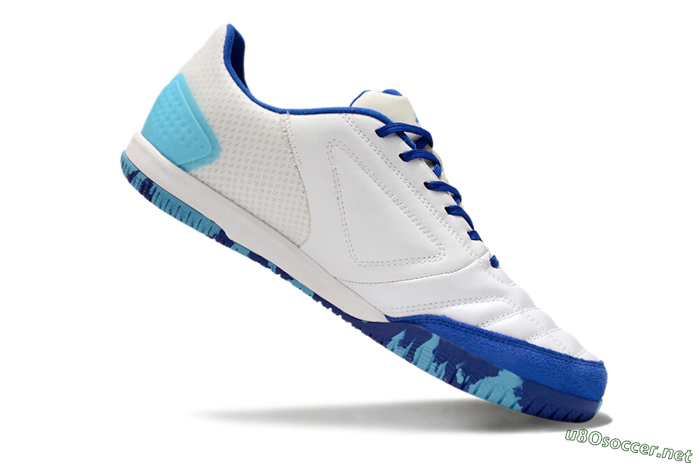 Men's Adidas Top Sala Competition IC Football Shoes - White/Blue/Beige 4