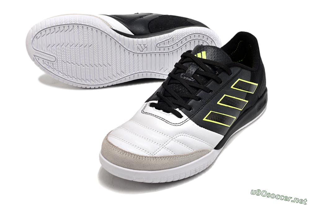 Men's Adidas Top Sala Competition IC Football Shoes - White/Black/Yellow 3
