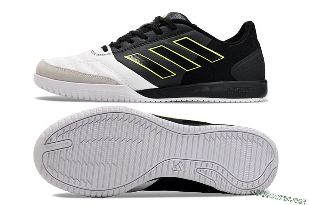 Men's Adidas Top Sala Competition IC Football Shoes - White/Black/Yellow 1