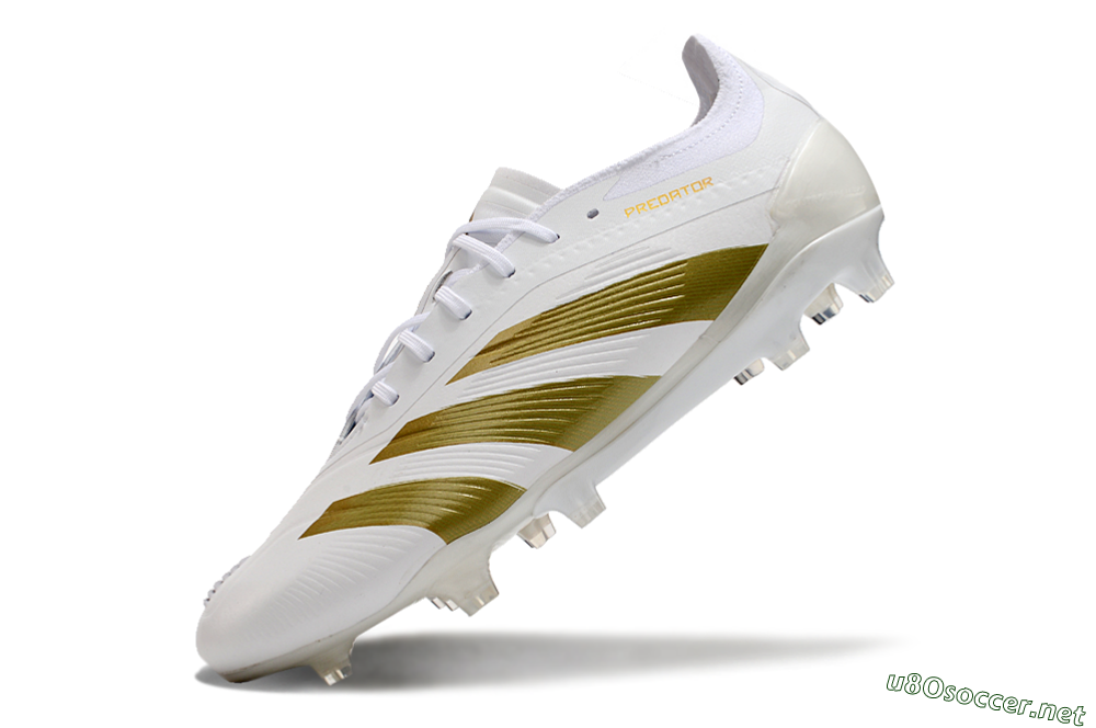 Men's Adidas Predator Elite 24 FG Football Boots - Beige/White/Gold 5