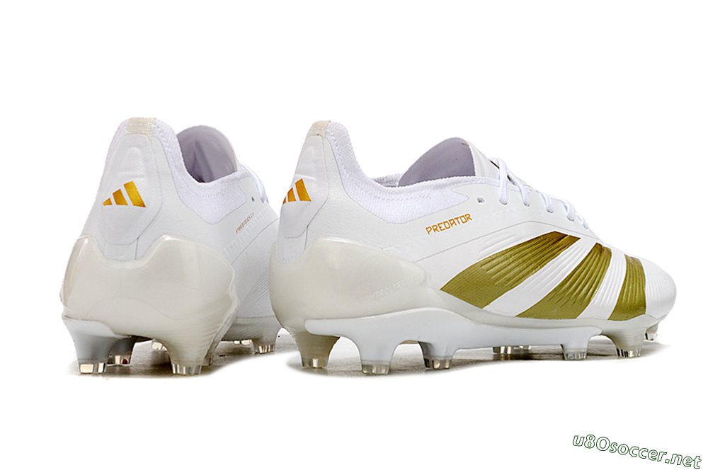Men's Adidas Predator Elite 24 FG Football Boots - Beige/White/Gold 6