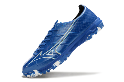 Men's Mizuno Monarcida Alpha TF Football Shoes - Blue/White/Yellow