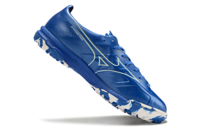 Men's Mizuno Monarcida Alpha TF Football Shoes - Blue/White/Yellow
