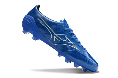 Men's Mizuno Monarcida Alpha FG Football Boots - Blue/White/Yellow