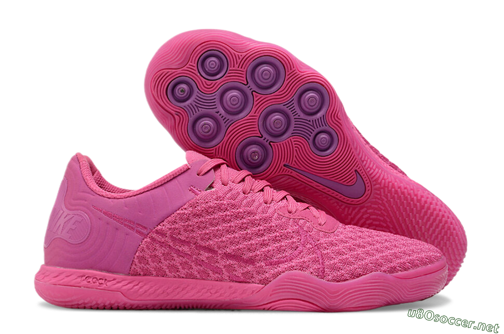 Men's Nike React Gato IC Football Shoes - Pink/Purple 2