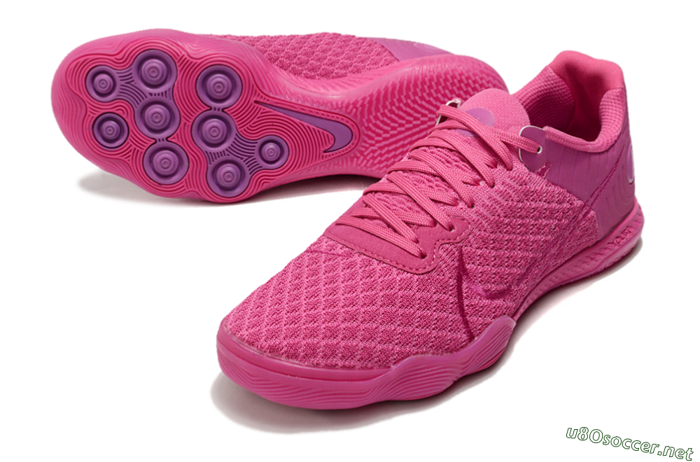 Men's Nike React Gato IC Football Shoes - Pink/Purple 3