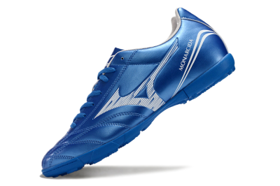 Men's Mizuno Monarcida Neo TF Football Shoes - Blue/White