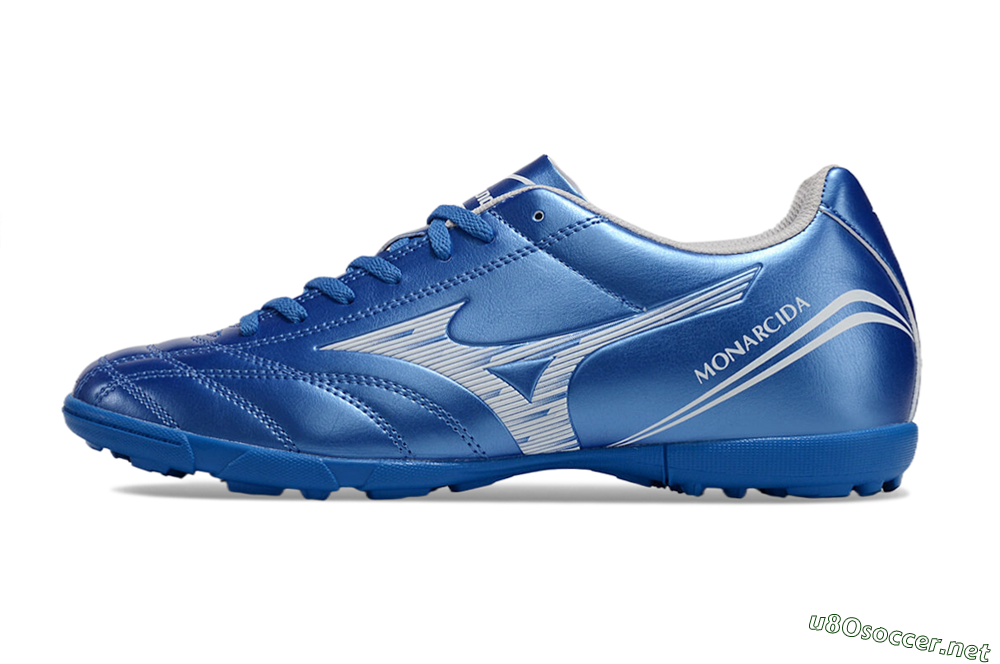 Men's Mizuno Monarcida Neo TF Football Shoes - Blue/White 0