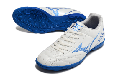 Men's Mizuno Monarcida Neo TF Football Shoes - White/Blue