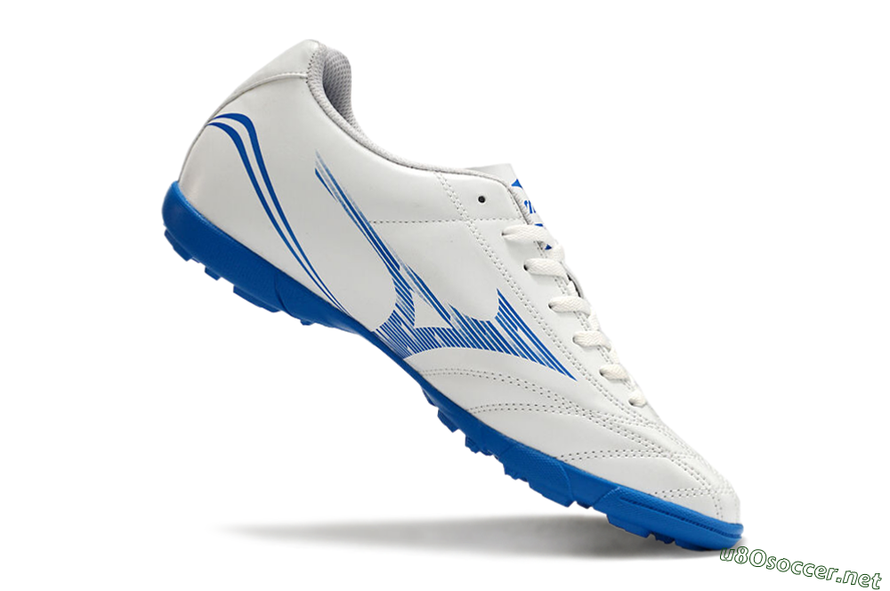 Men's Mizuno Monarcida Neo TF Football Shoes - White/Blue 4