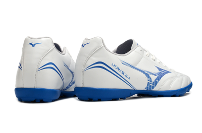 Men's Mizuno Monarcida Neo TF Football Shoes - White/Blue