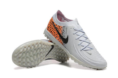 Men's Nike Phantom GX 2 Elite TF Football Shoes - Grey/Black/Leopard