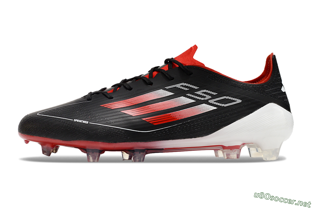 Men's Adidas F50 Elite FG Football Boots - Black/Red/White 0