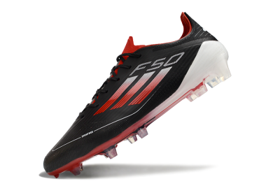 Men's Adidas F50 Elite FG Football Boots - Black/Red/White