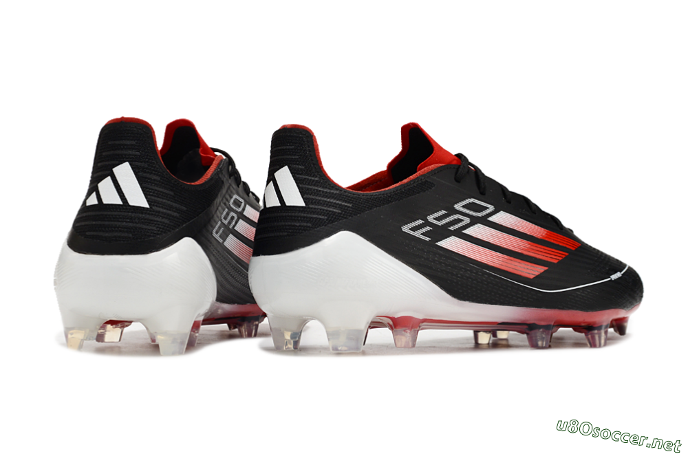 Men's Adidas F50 Elite FG Football Boots - Black/Red/White 6
