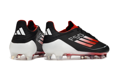 Men's Adidas F50 Elite FG Football Boots - Black/Red/White
