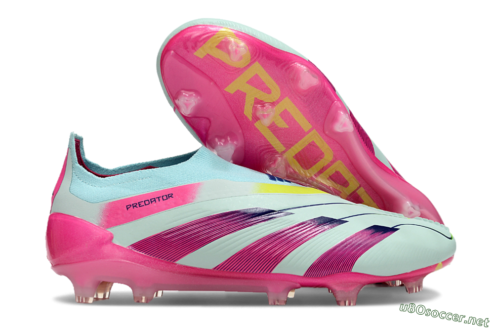 Men's Adidas Predator Accuracy+ FG Football Boots - Blue/Purple/Pink 2