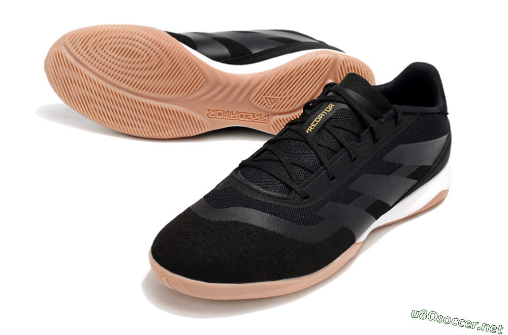 Men's Adidas Predator Elite 24 IC Football Shoes - Black/White/Brown 3