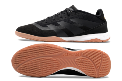 Men's Adidas Predator Elite 24 IC Football Shoes - Black/White/Brown