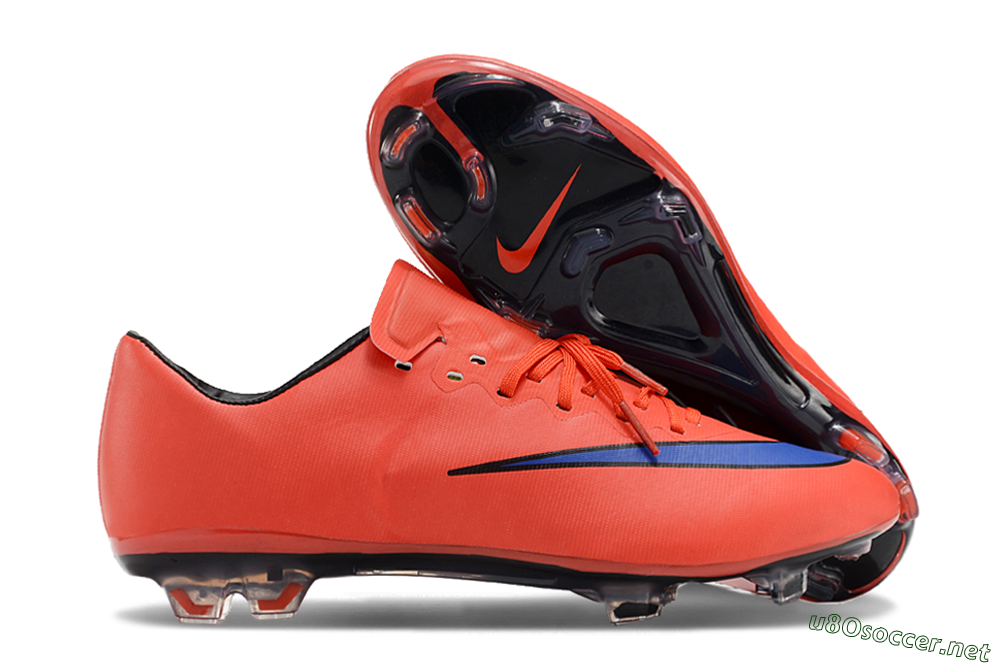 Men's Nike Mercurial Vapor 10 FG Football Boots - Red/Blue/Black 2
