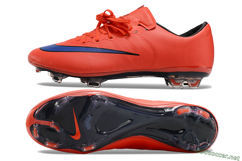 Men's Nike Mercurial Vapor 10 FG Football Boots - Red/Blue/Black 1
