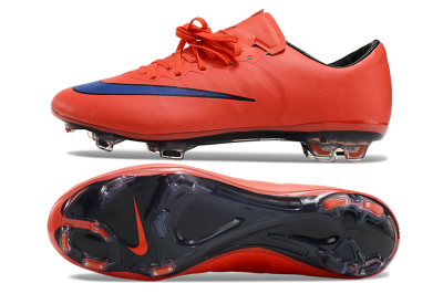 Men's Nike Mercurial Vapor 10 FG Football Boots - Red/Blue/Black