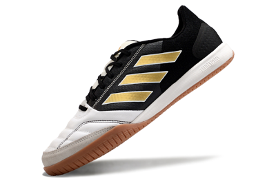 Men's Adidas Top Sala Competition IC Football Shoes - White/Black/Gold
