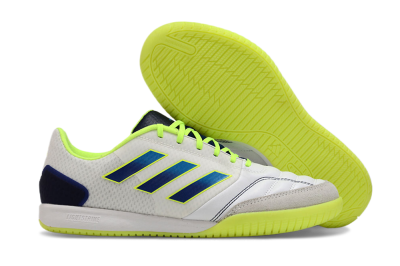 Men's Adidas Top Sala Competition IC Football Shoes - White/Blue/Yellow