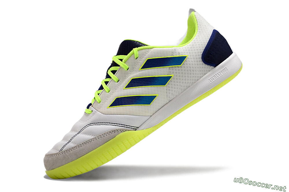 Men's Adidas Top Sala Competition IC Football Shoes - White/Blue/Yellow 5