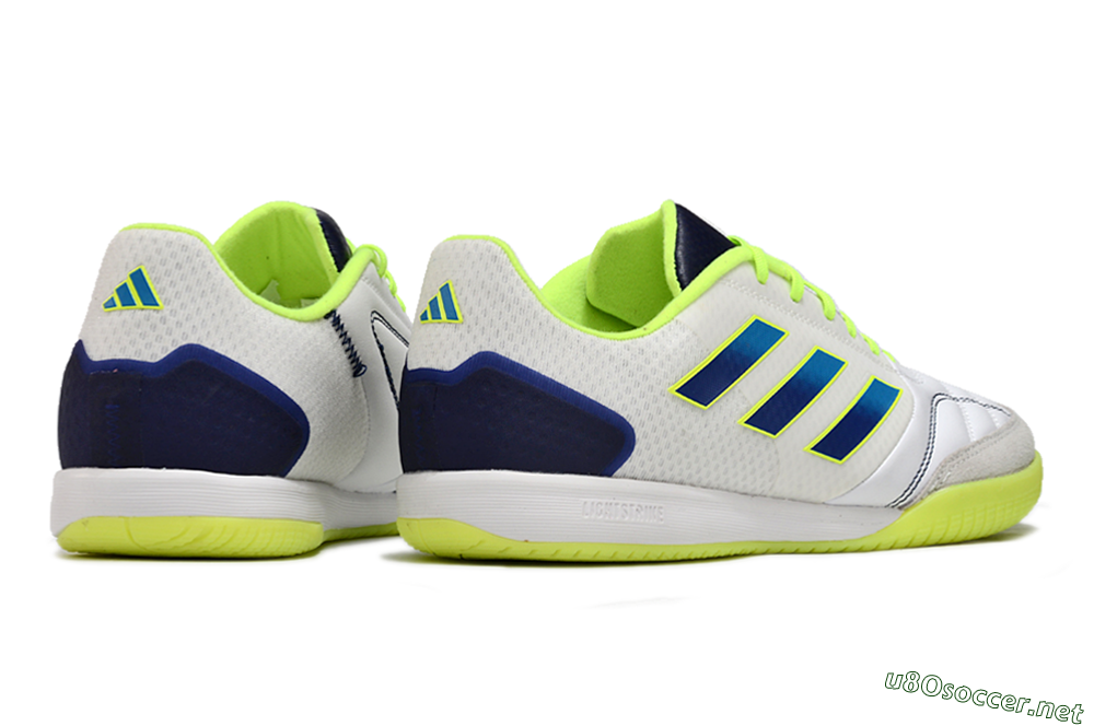 Men's Adidas Top Sala Competition IC Football Shoes - White/Blue/Yellow 6