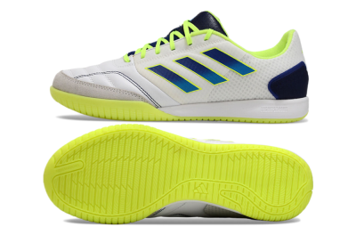 Men's Adidas Top Sala Competition IC Football Shoes - White/Blue/Yellow