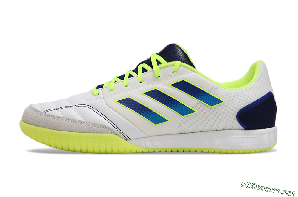 Men's Adidas Top Sala Competition IC Football Shoes - White/Blue/Yellow 0