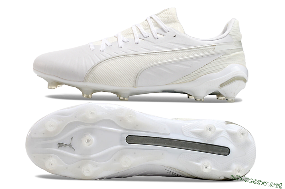 Men's Puma Ultra Ultimate AG Football Boots - White/Beige 1