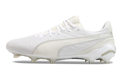 Men's Puma Ultra Ultimate AG Football Boots - White/Beige