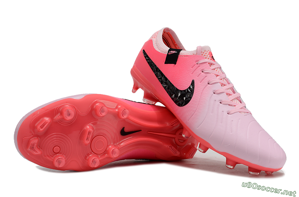 Men's Nike Tiempo Legend 10 Elite AG Football Shoes - Pink Foam/Black 1