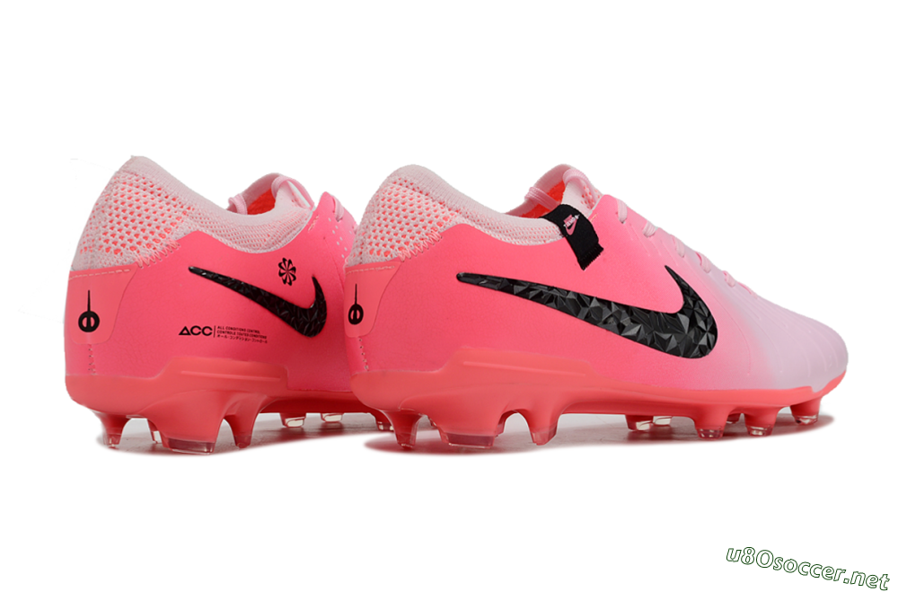 Men's Nike Tiempo Legend 10 Elite AG Football Shoes - Pink Foam/Black 6