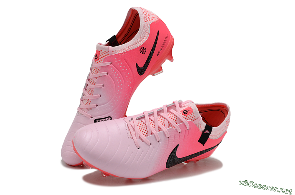 Men's Nike Tiempo Legend 10 Elite AG Football Shoes - Pink Foam/Black 3