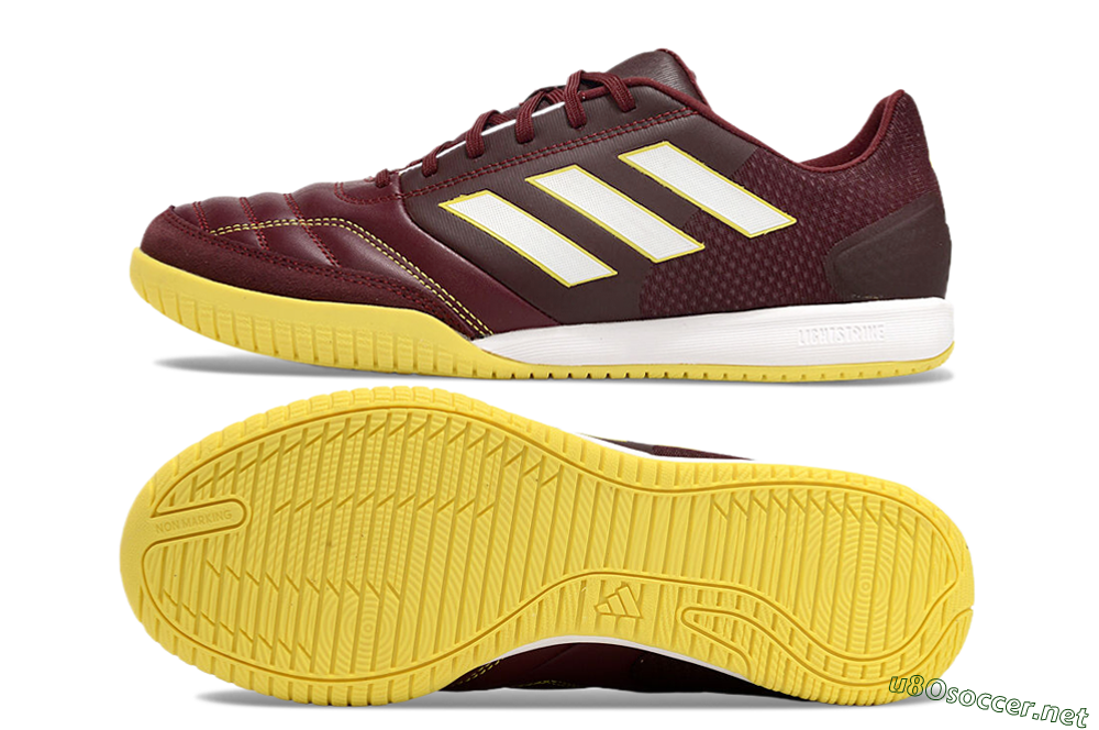 Men's Adidas Top Sala IC Football Shoes - Red/White/Yellow 1