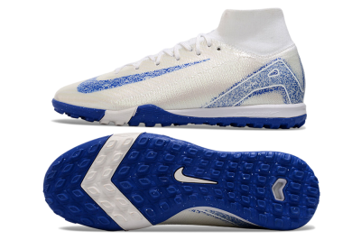 Unisex Nike Air Zoom Mercurial Superfly 10 Elite TF Football Shoes - Beige/Blue