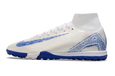 Unisex Nike Air Zoom Mercurial Superfly 10 Elite TF Football Shoes - Beige/Blue