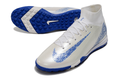 Unisex Nike Air Zoom Mercurial Superfly 10 Elite TF Football Shoes - Beige/Blue
