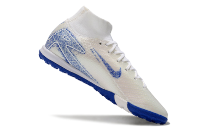 Unisex Nike Air Zoom Mercurial Superfly 10 Elite TF Football Shoes - Beige/Blue