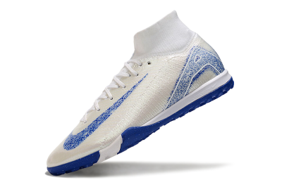 Unisex Nike Air Zoom Mercurial Superfly 10 Elite TF Football Shoes - Beige/Blue