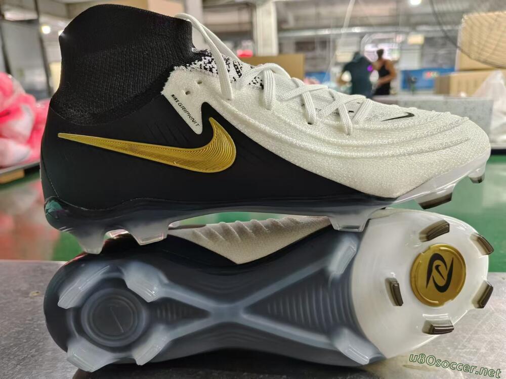 Men's Nike Phantom Luna Elite NU FG Football Boots - White/Black/Gold